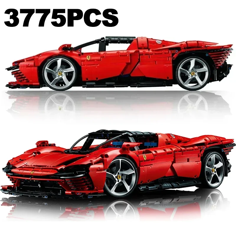 

Technical FIT Supercar Ferraried Building Block Bricks Sports Car Vehicle Hypercar Assemble Model Brick Toys Kids Adults