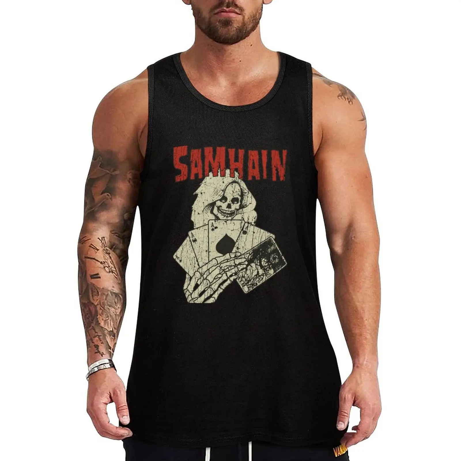 

Weird Al meets the Misfits Tank Top Bodybuilding Tank Top Sleeveless Gym Fitness Shirt