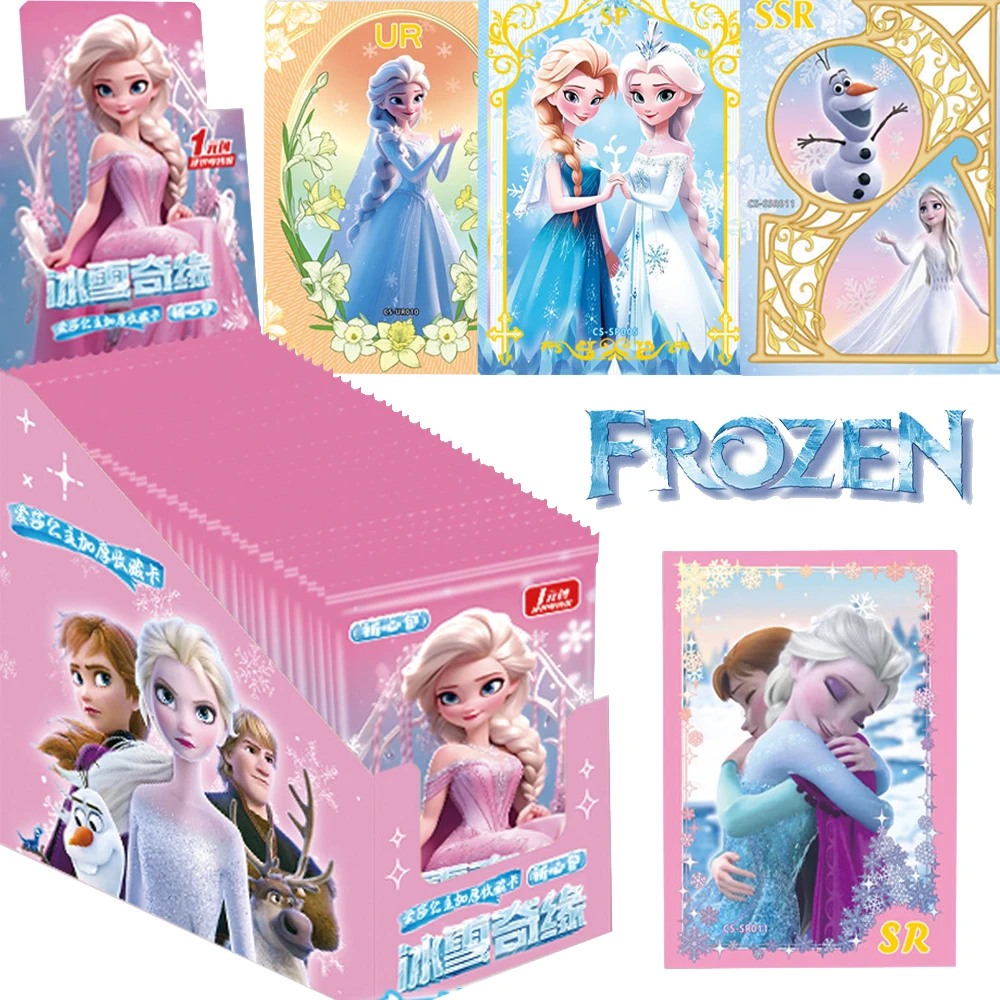 

Original Disney Frozen Collection Cards for Girls American Animated Films Popular Character Elsa Anna Olaf Cards Holiday Gifts