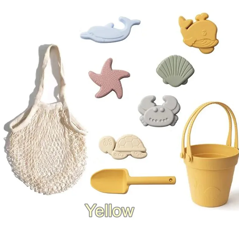 Juego De 8 Juguetes De Arena De Silicona Con Cubo, Palas Y Moldes De Dinosaurio – Material Libre De BPA Y Plegable – Ideal Para Playa, Jardín O Bañera – Regalo Para Niños De 1 A 4 Años