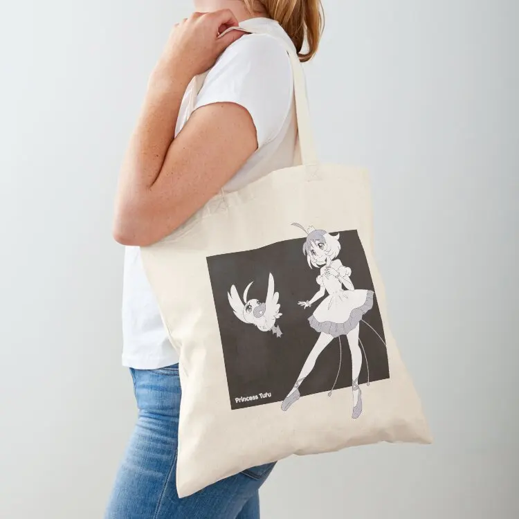 

Princess tutu black and white Tote Bag great bag tote bag university Women bags Gift