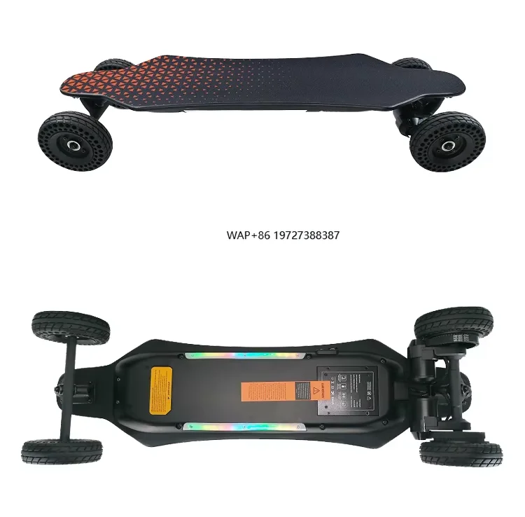Factory Customizable Four-Wheel Electric Skateboard Remote Control  Longboard Featuring Gravity Casting