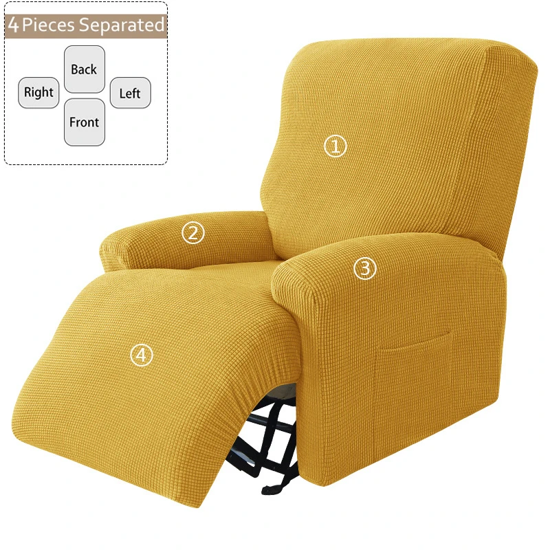 Polar Fleece Recliner Sofa Covers Split Relax All-inclusive Chair Cover Lounger Single Couch Sofa Slipcovers Armchair Covers