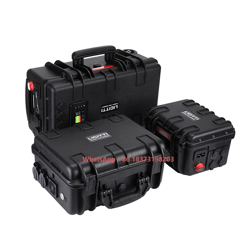 With MPPT Inverter Emergency Power Supply 700W Portable Power Station 12V LiFePO4 Battery 1200WH 2500WH
