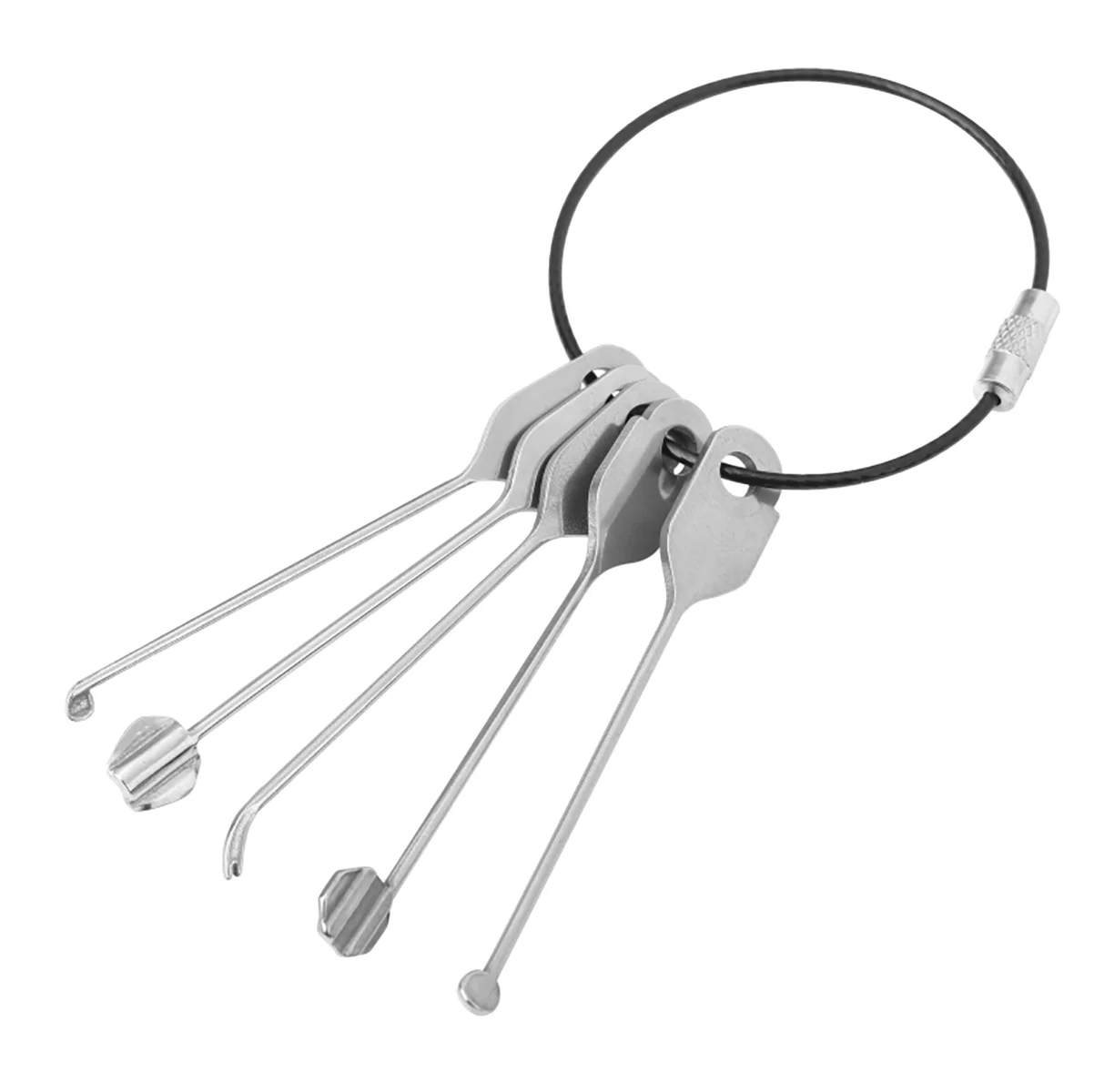 5pcs/ Set 5in1 Lock Opener Tool Outrunner Tool Locksmith Practice Locksmith Repair Tools