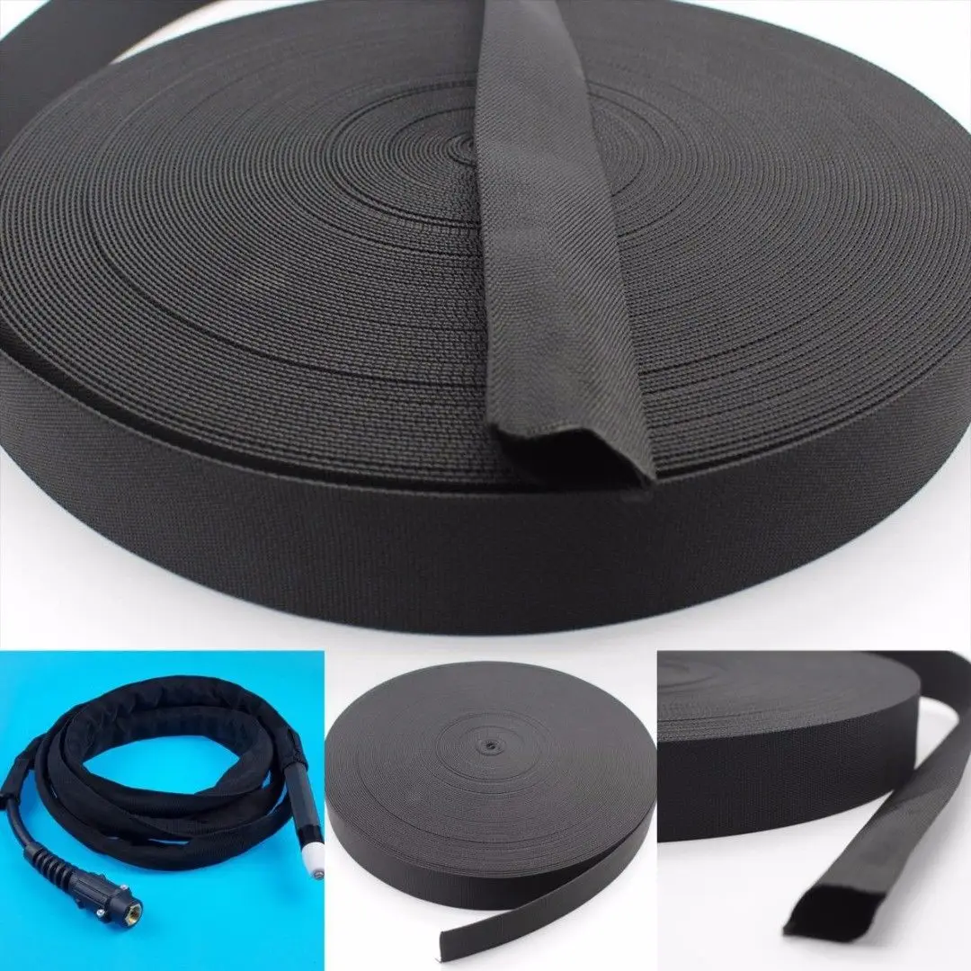 25FT Nylon Protective Sleeve Sheath Cable Cover Welding Tig Torch For Mig/Stick Welding Cables Hydraulic Hoses Wiring Harnesses