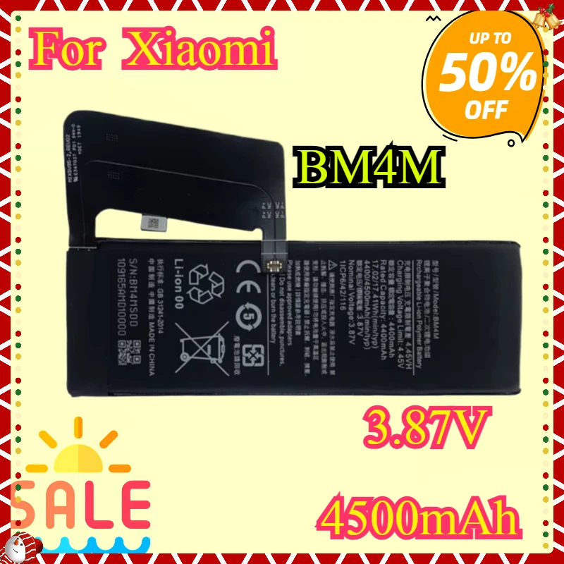 

New High Quality Replacement Battery For BM4M BM4N for Xiaomi Mi 10 Pro 5G 10Pro Mi10 5G Bateria Batteries Fast Shipping