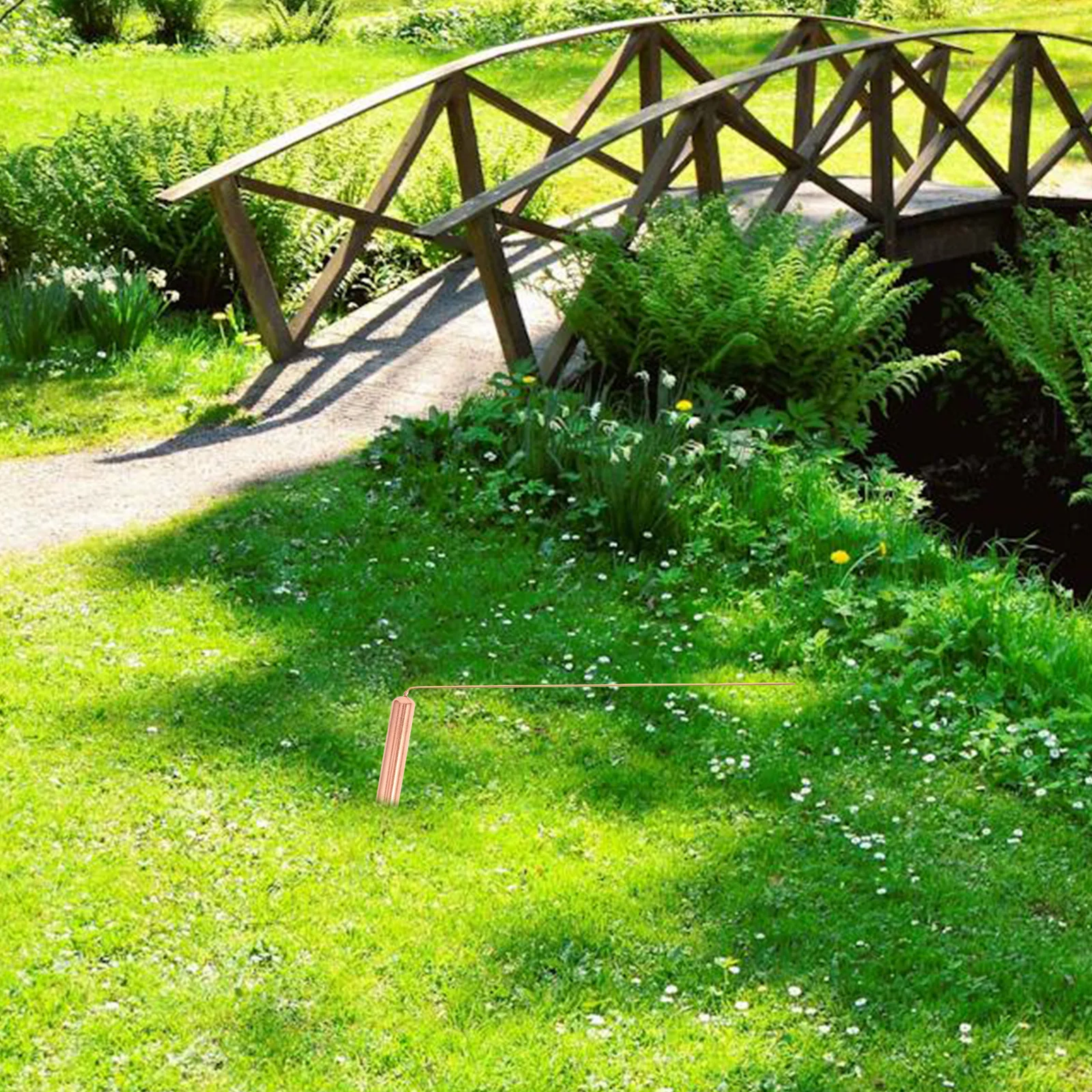 

2Pcs Copper Dowsing Rods Precision Detection for Ghost Hunting Water Divination Treasure Locating Spiritual Equipment