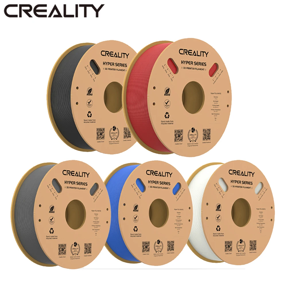 Creality Hyper PLA Filament 1.75mm High Speed High Fluidity 3D Printing Material Stable Extrusion Spool Dimensional 1KG Standard