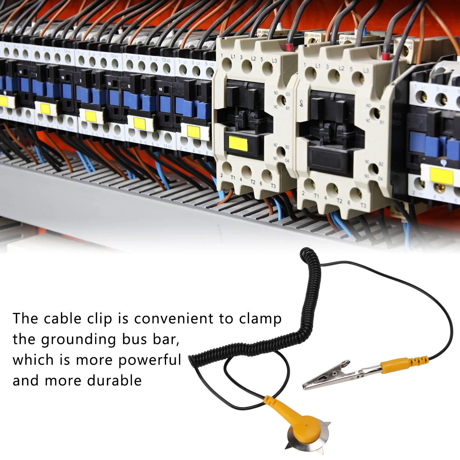 5pcs Anti Static Ground Wire Widely Used Electrostatic Grounding Buckle Wide Application Easy  for Electronics Repair Work