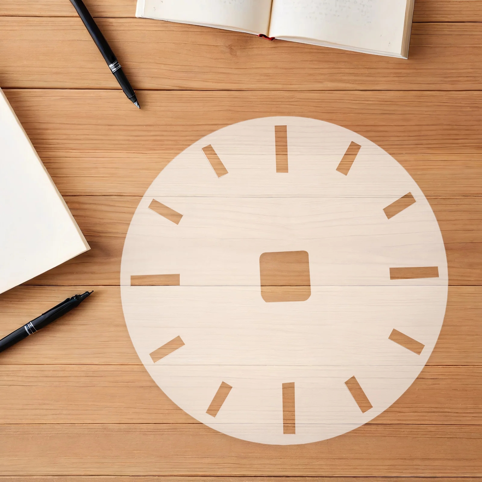 

Acrylic Clock Template Precision Router Inlay Stencil For Diy Woodworking Projects Clock Face Insert Arabic Numerals Dial