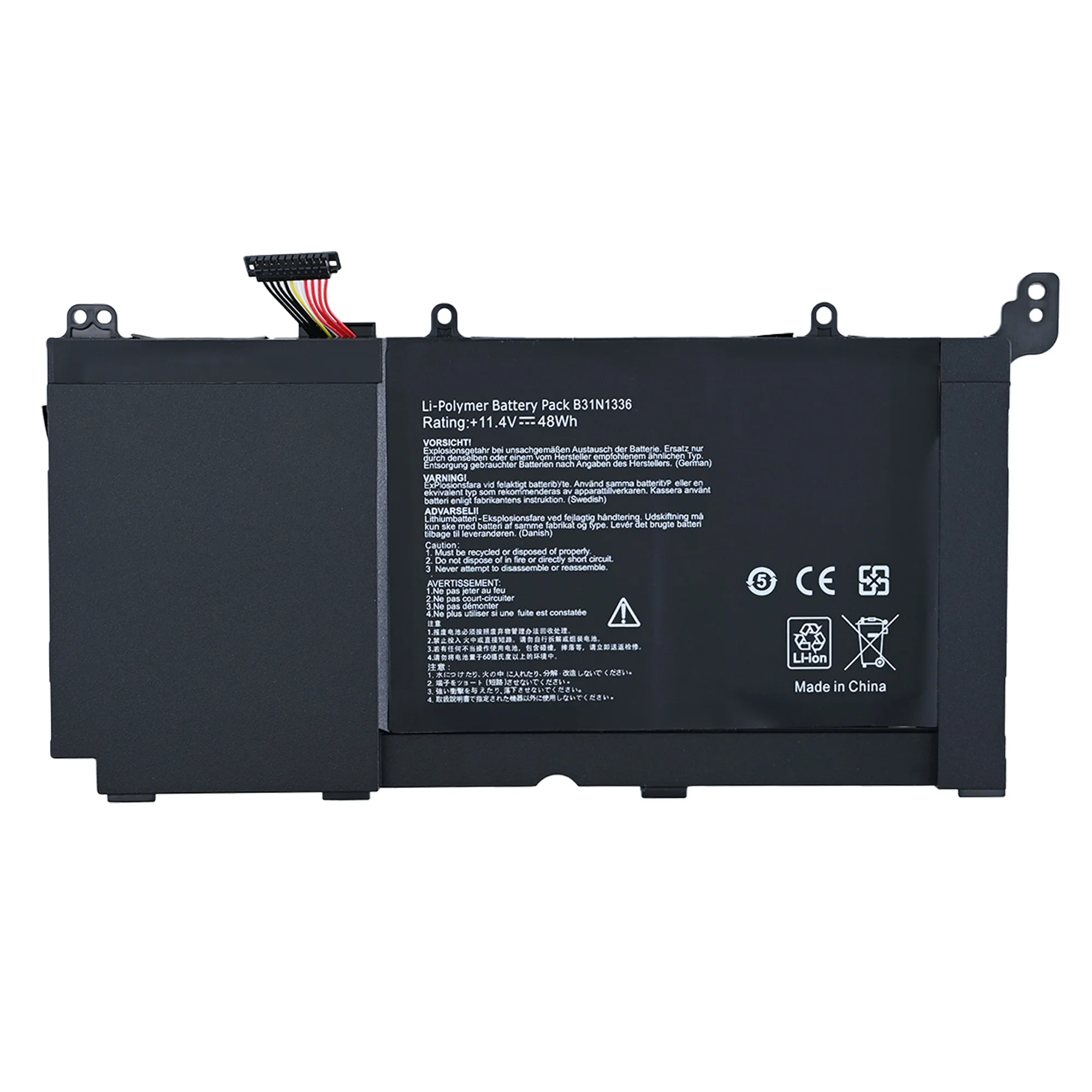 B31N1336 Laptop Battery For ASUS VivoBook S551 S551LB S551LA R553L R553LF K551LN V551 Series 48WH 11.4V High Quality