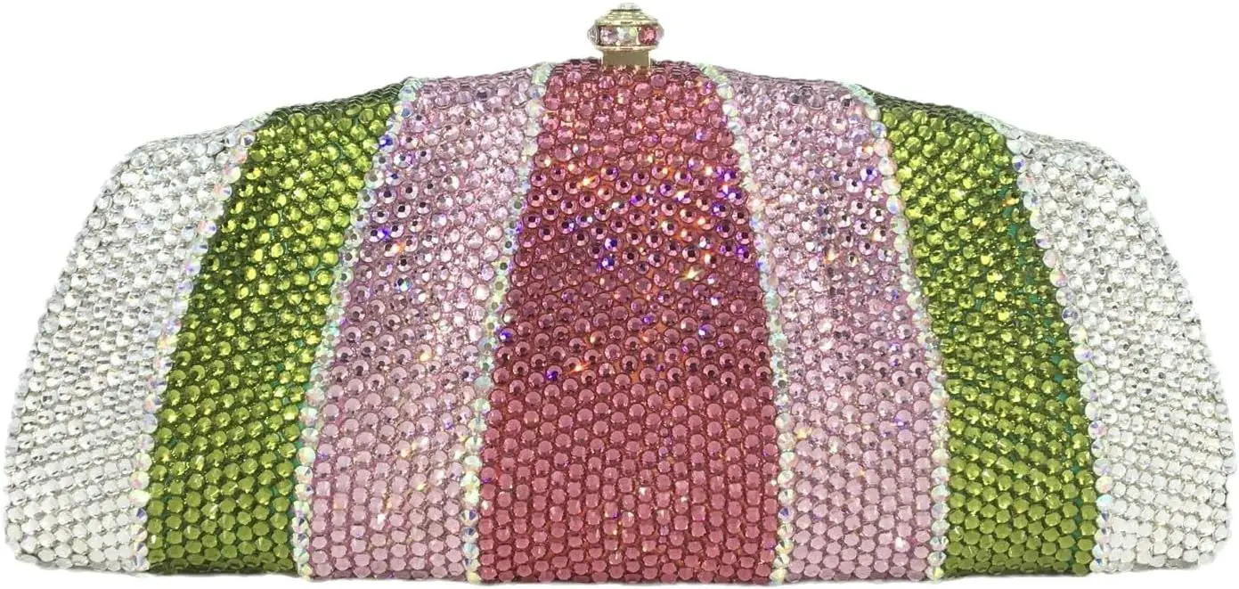 Crystal Clutch Evening Bag Novelty Rhinestone Clutch Purses for Women Formal Wedding Bridal Handbags,Mini