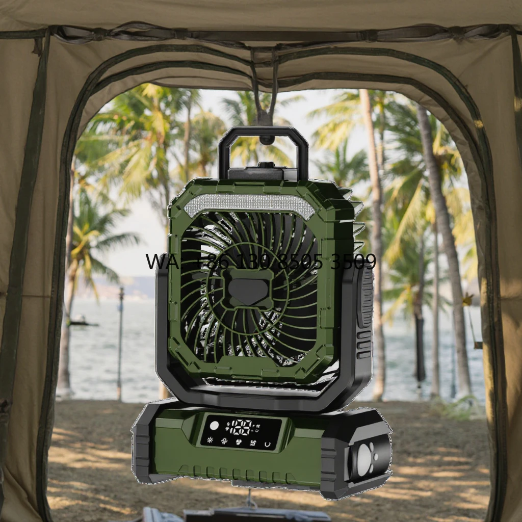 

5 Speed USB Charging Mist Fan LED Portable Light Fan with 20000mah Power Bank Plastic Material Spray Fan for Outdoor Use
