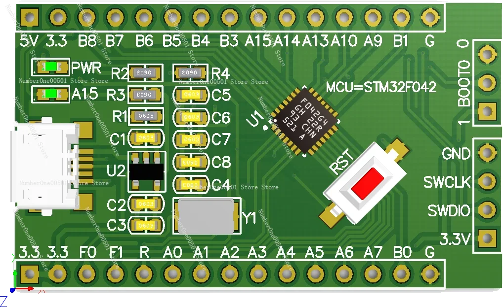 STM32F042G6U6 Core Board STM32F042 Minimum System ARM Development Board.LBW011.