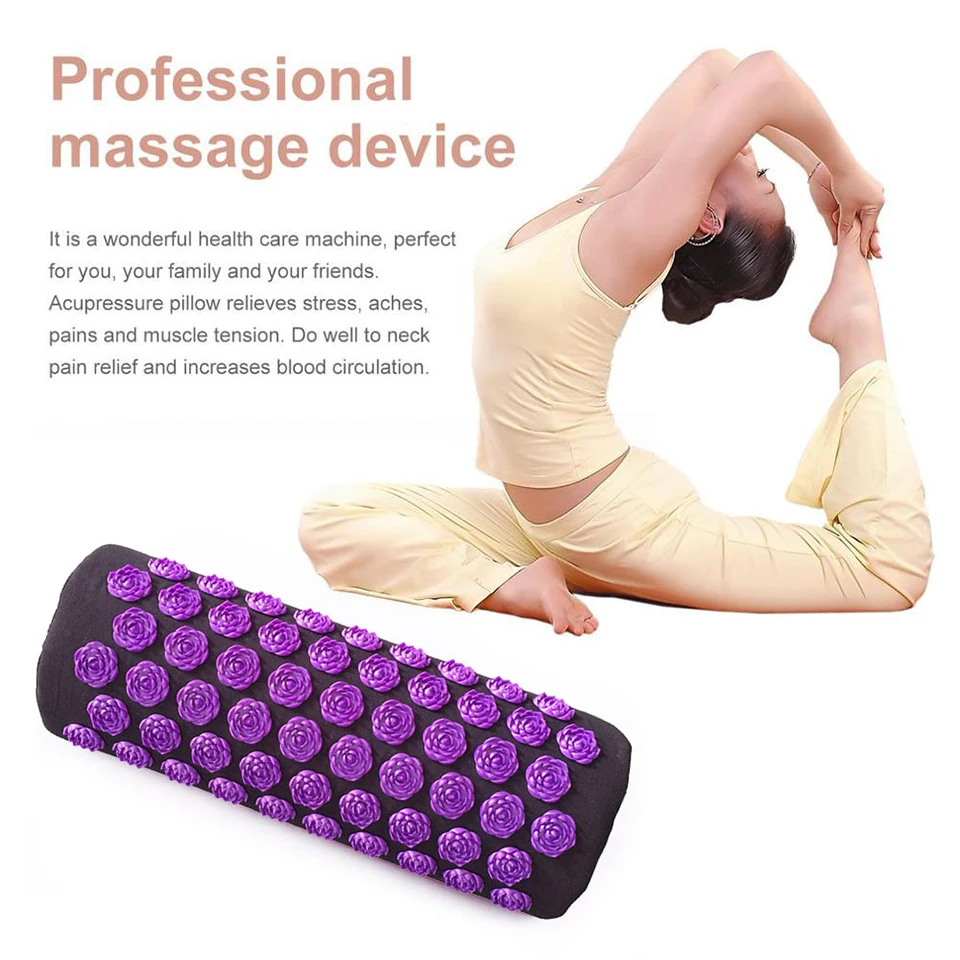 Massager Pillow Relieve Stress Pain Acupuncture Spike Protect Neck Health Care Pillow Massage Cushion For Adult Man Woman