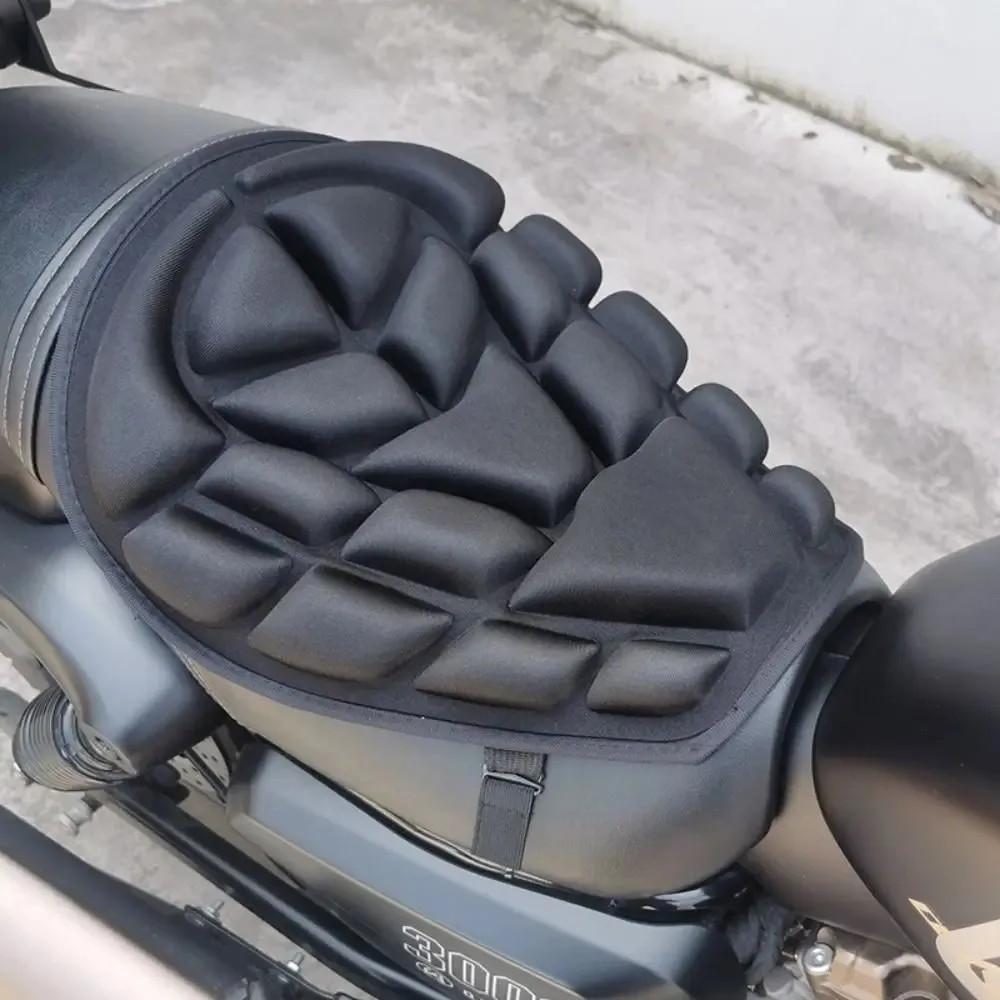 Universal Motorbike Pillow Pad Cover Motorcycle 3D Comfort Seat Cushion Anti Slip Shock Absorption Seat