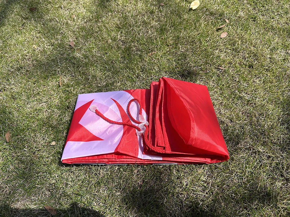 Bandeira de Tunísia tipo xale 90x150cm 3x5 Pés Poliéster Super Poliéster Bandeira de Ombro de Tunísia para Futebol Bandeiras de Tunísia para Uso Interno e Externo