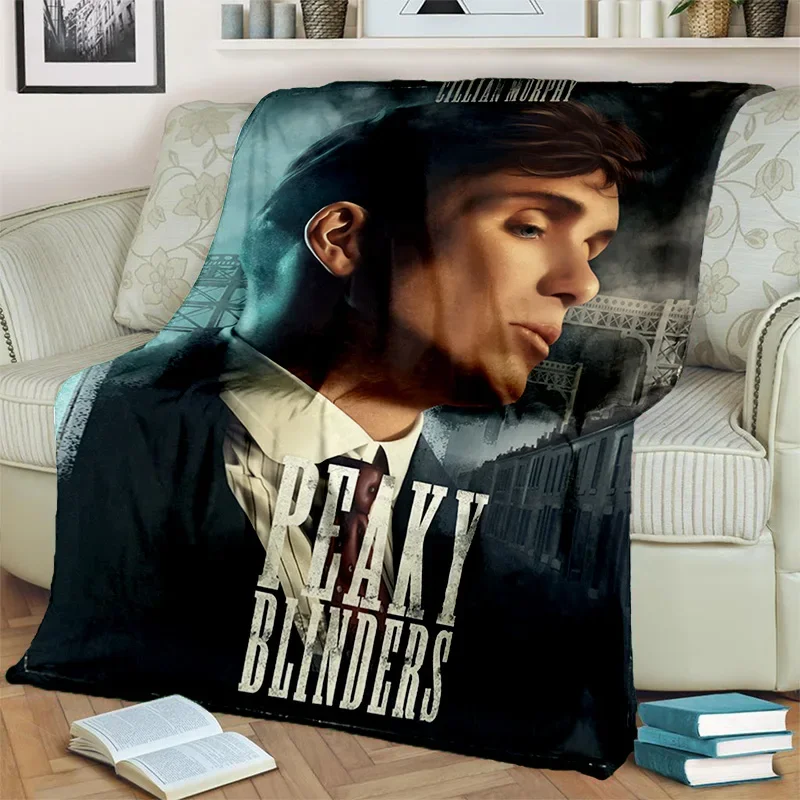 HD Tommy Shelby 3D P-Peaky Blinders Blanket,Soft Throw Blanket for Home Bedroom Bed Sofa Picnic Travel Office Cover Blanket Kids