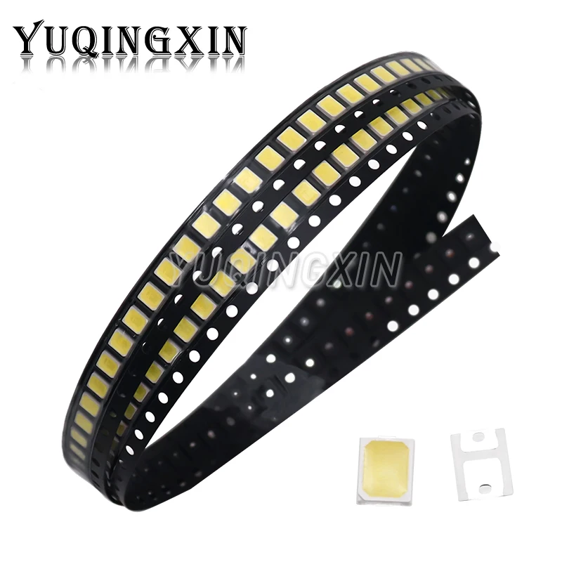 100pcs 0.2W 2835 LED Lamp Bead 20-25lm White 6500K / Warm White 3000K SMD Beads Chip Diode 3.0-3.6V