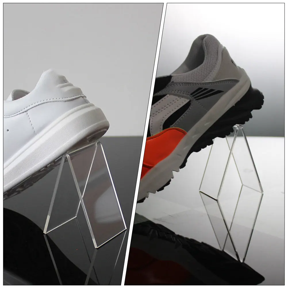 4Pcs Acrylic High Heel Display Racks V-Type Fashion Shoe St…