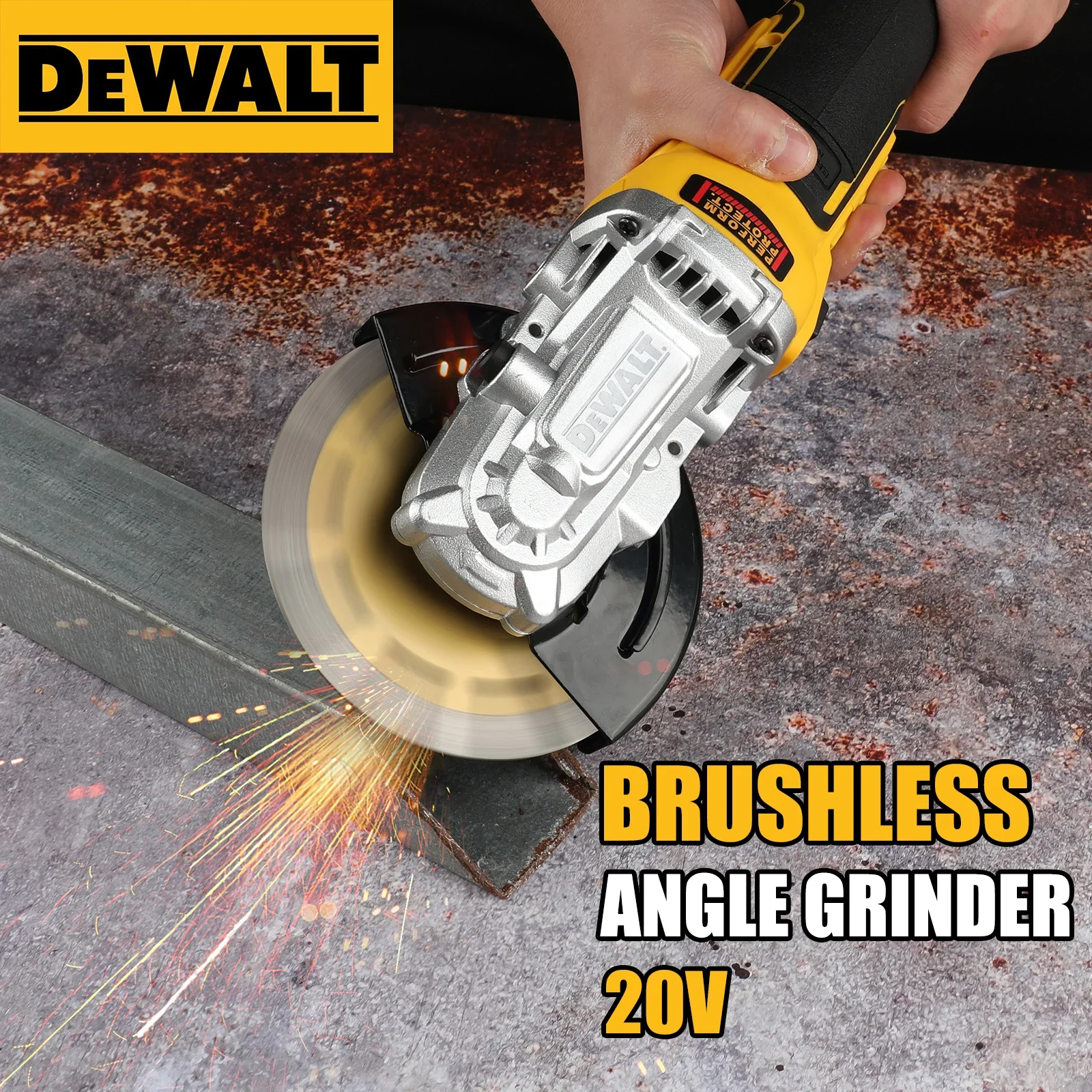 

Dewalt DCG405FN 20V Cordless Angle Grinder 125mm 9000rpm 680W for Multi-Material Cutting Grinding in Workshop&Construction Site