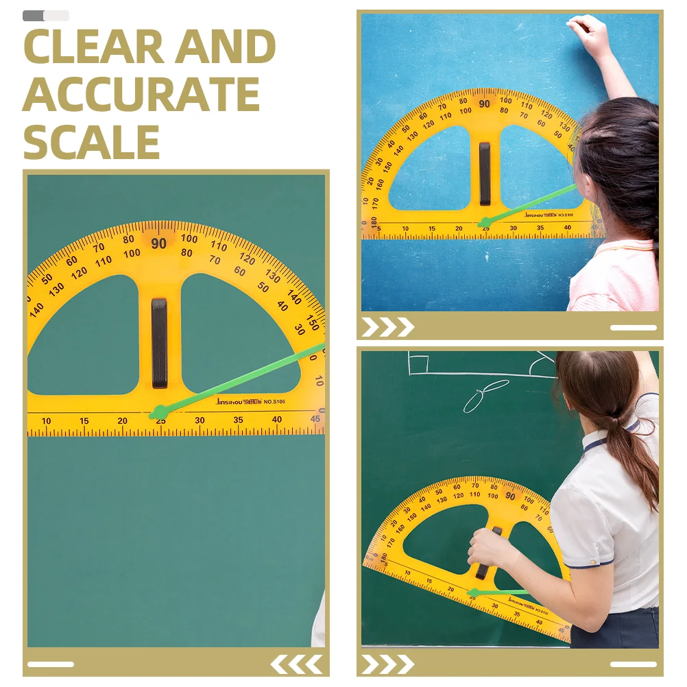 Teacher Protractor Half Circle Protractor Plastic Protractor Convenient Measurement Protractor