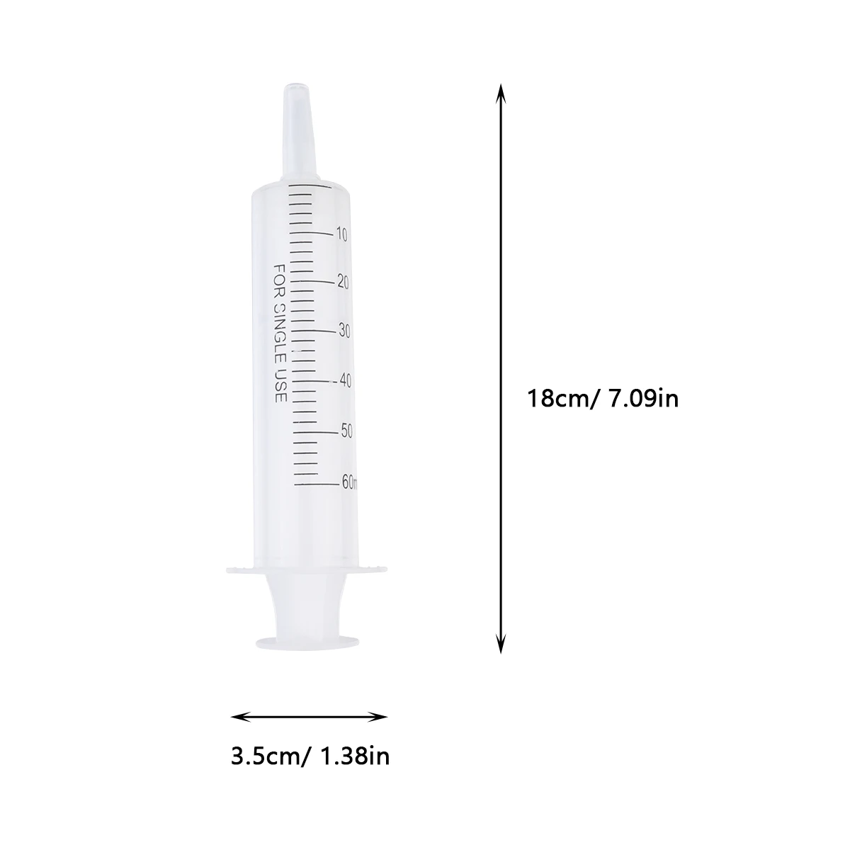 

10pcs Syringe Disposable Feeding Injector Labs PVC Measuring Residual Lightweight Storage Solution Tools Teaching Equipment