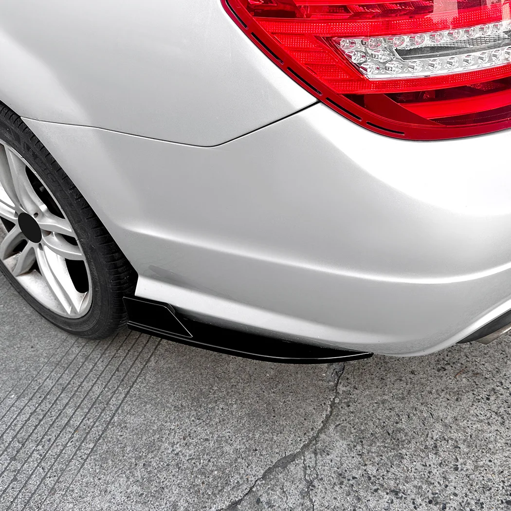 

Car Rear Bumper Rear Lip Corner Wrap Spoiler For Mercedes Benz C-Class W204 AMG Line 2008-2014 Auto Tail Cover Trim Accessories