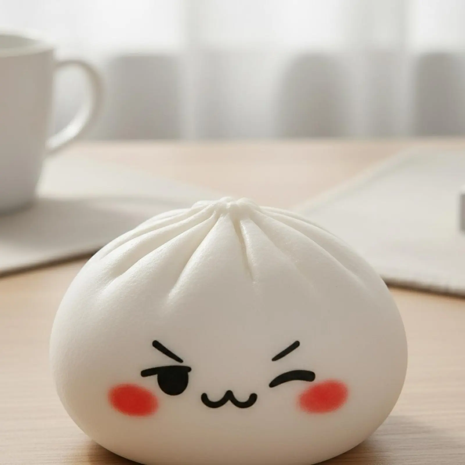 

Игрушка-антистресс Baozi: портативная мягкая игрушка в виде паровой булочки, эластичная игрушка-пельмень с веселым выражением лица для взрослых, для путешествий