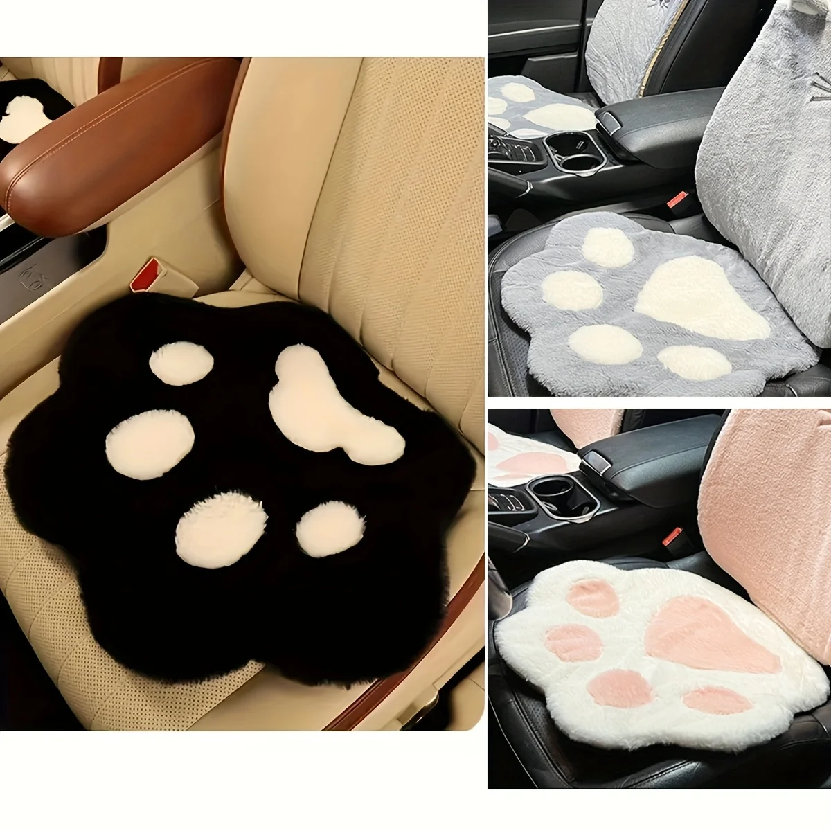 1 Stück Auto-Plüsch-Sitzkissen, süßes Katzenkrallen-Design, stilvoll und hochwertig, Auto-Innendekoration