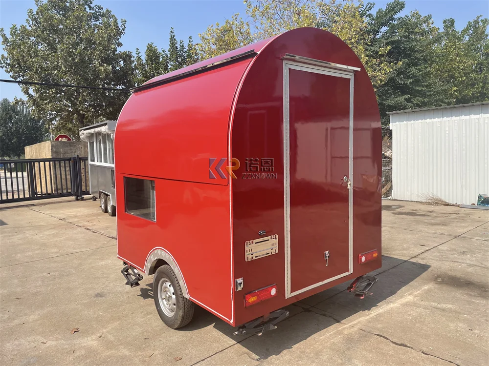 스트리트 푸드 트레일러 모바일 레스토랑 스낵 피자 키오스크, 맞춤형 완전 케이터링 장비, 푸드 트럭 밴 커피 아이스크림 카트