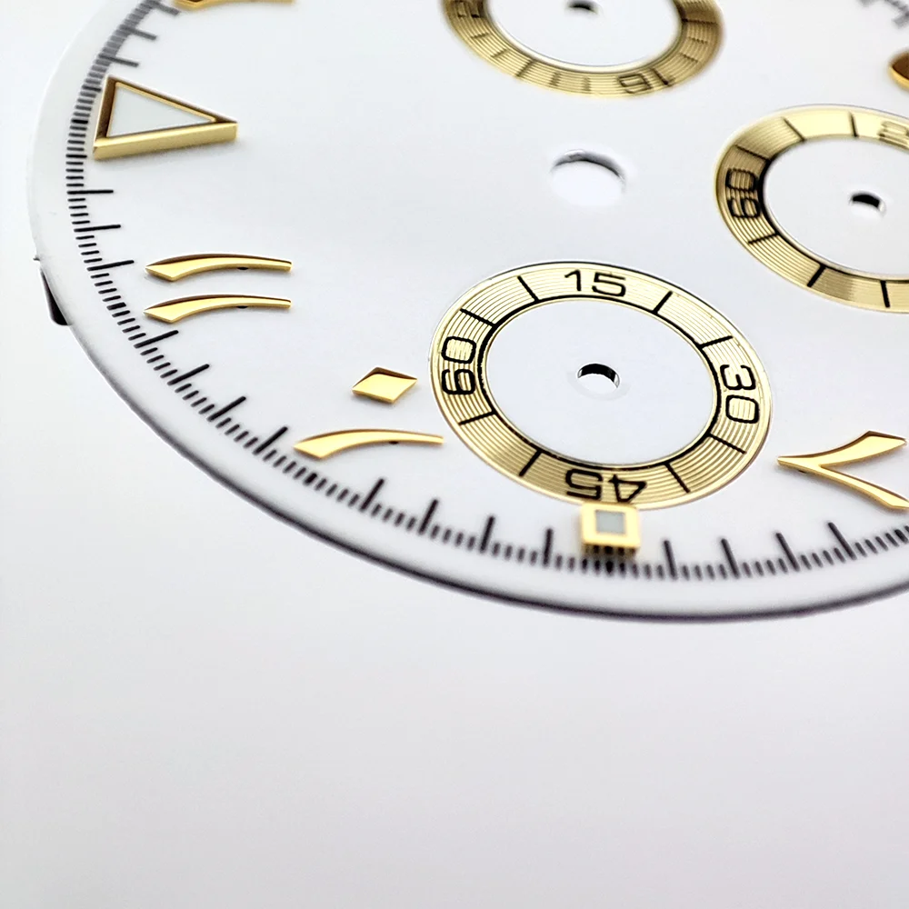 قرص 29 ملم VK63 قرص ساعة قرص معدني عربي مناسب لقطع غيار ساعة الحركة VK63 يدعم الشعار المخصص