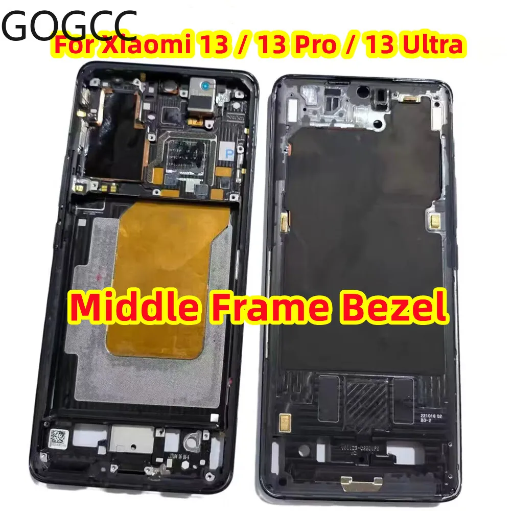 Original For Xiaomi mi 14 13 Pro Ultra 5G Middle Frame LCD Screen Holder Bezel Front Digitizer Plate Housing Chassis Replacement