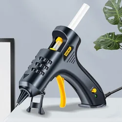 Deli 20W High Temp Heater Melt Hot Glue Gun DIY Repair Tool Heat Mini Gun With Glue Sticks Heat Hot Melt Glue Gun