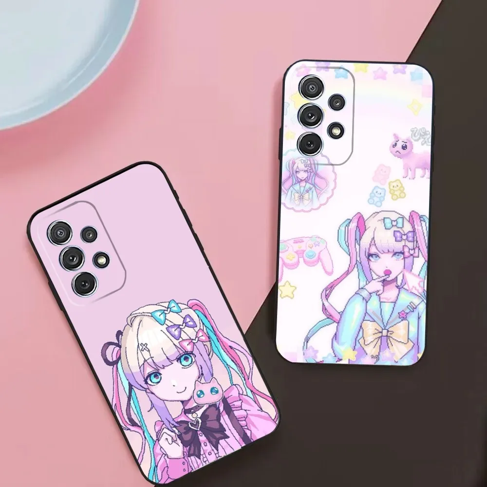 

Needy Girl Streamer O-Overload kangel Phone Case For Samsung Galaxy A13,A21s,A22,A31,A32,A52,A53,71,80,91 Soft Black Phone Cover