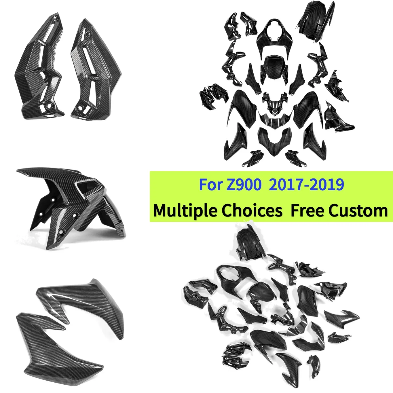 

Z900 Full set Body Carbon Fairing Fairing Accessories Fit For Kawasaki ZR900B 2017 2018 2019 Z 900 Motor Fairing