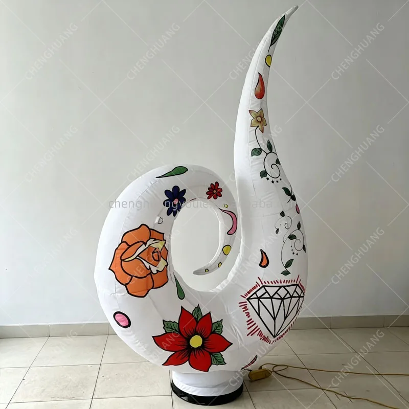 Giant Inflatable Ivory Vase Model Outdoor Courtyard Shopping Mall Event Commercial Promotion Display Decoration Props
