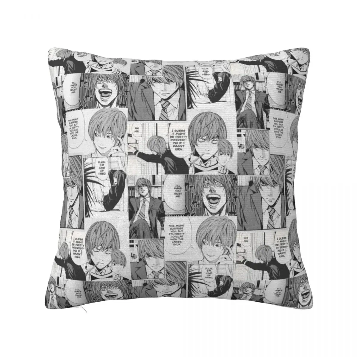 Light Collage Pillow Case Anime Death Note Japan Manga Cushion Covers Customized Zipper Decor Pillowcase for Living Room 18