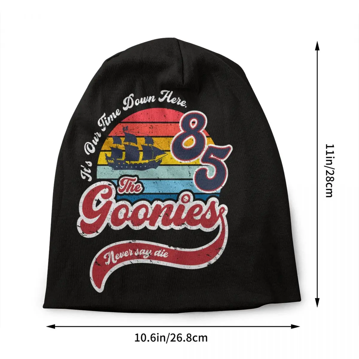 Goonies Skullies Beanies CapStreetwear Winter Warm Knit Hat Adult Never Say Die Sloth Chunk Fratelli Skull Pirate Bonnet Hats