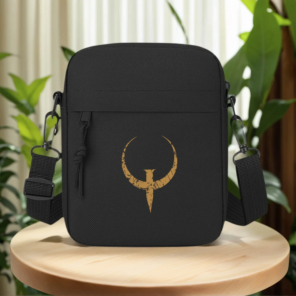 Circle cross ure design,unique symbol. Men Crossbody Bag Single Shoulder Women Cartoon Anime Film Printing Design Unisex