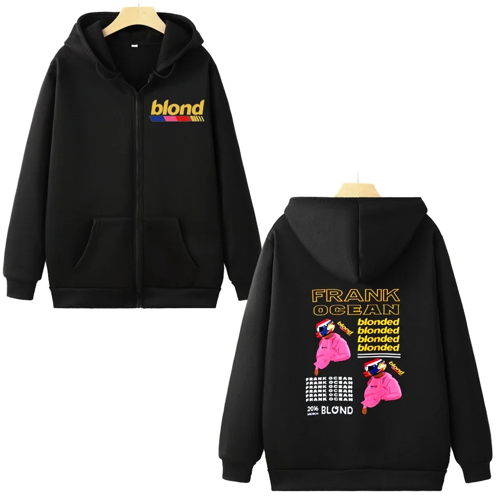 Music Frank Oceans Blonde Album Hoodie Women Men Harajuku Long Sleeve Sweatshirt Autumn and Winter Warm