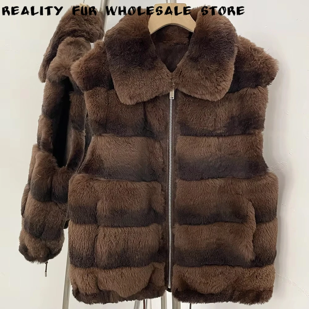 Fur Coats Soft Outerwear with Stand Collar Oversized Jacket Hook Closure Ultra Warm Fashionable Cold Climate for City Fashion