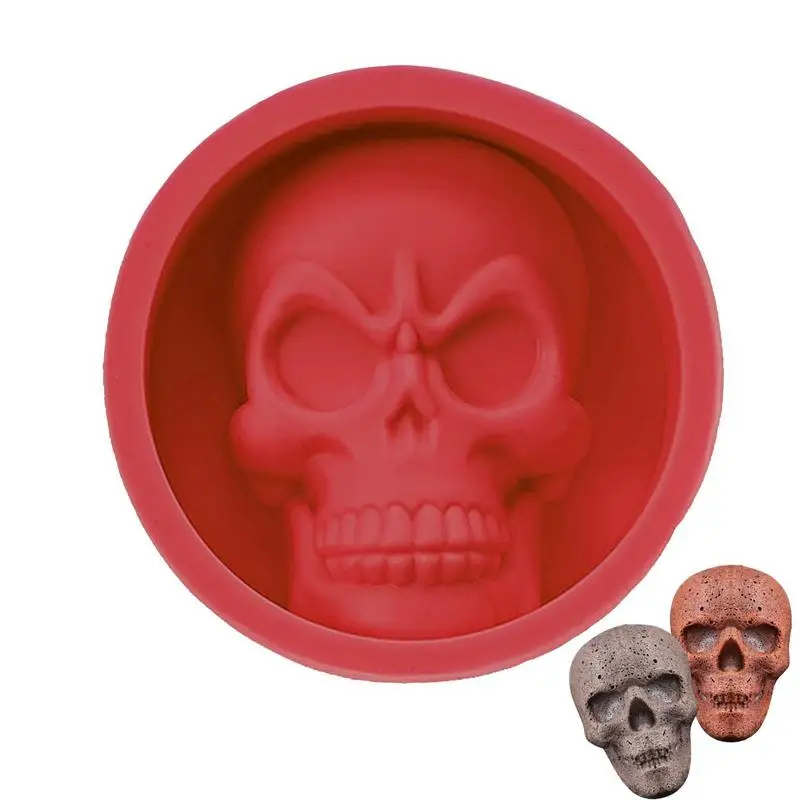 3D Skull Silicone Mold DIY Candle Chocolate Candy Molds Hall