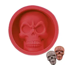 3D Skull Silicone Mold DIY Candle Chocolate Candy Molds Halloween Party Cake Decor Mold Resin Baking Tools Halloween Party Decor