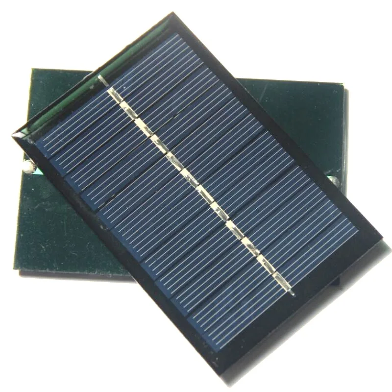 Mini paneles solares de 6V, célula Solar policristalina de 0,6 W para sistema de iluminación Solar, cargador de Panel Solar DIY, 90x69MM, 5 uds.