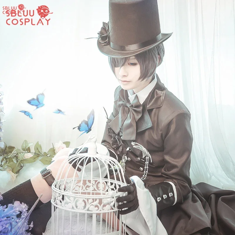 SN55SBluuCosplay Anime Black Butler Cosplay Ciel Phantomhive Cosplay Costume Kuroshitsuji Costume Halloween Women Fancy Part$5Q@