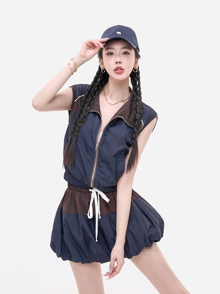 

Комплект LADIESFIRST: винтажная цветная блузка и плиссированная юбка. Повседневный осенний комплект из нейлоновой ткани.