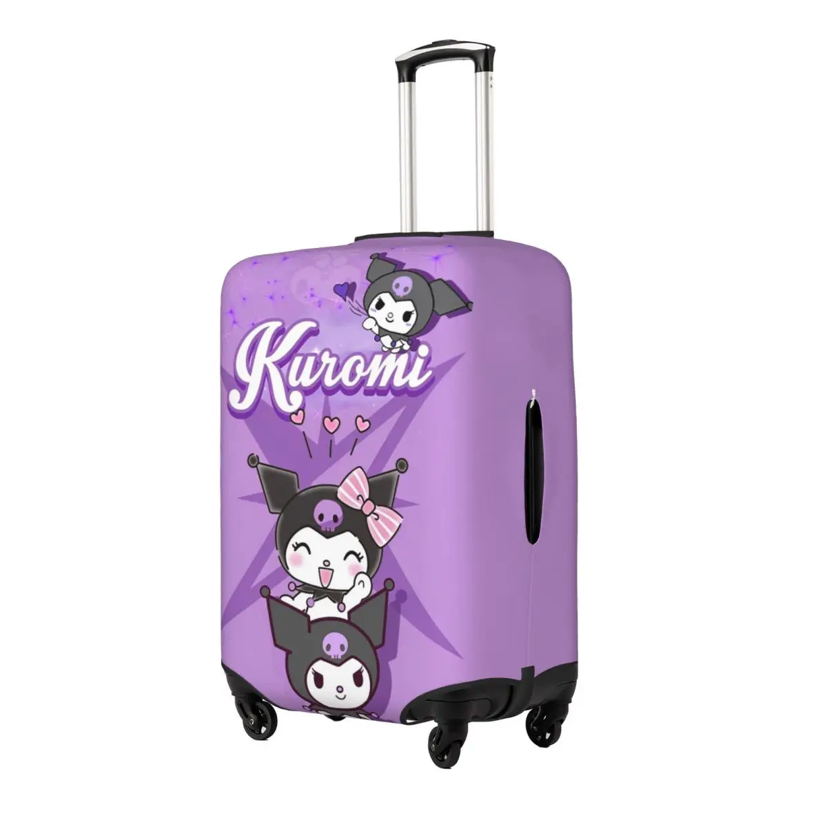 Kuromi Luggage Covers For Suitcases Travel Suitcase Cover Protector Fit 18-32 Inch Luggage