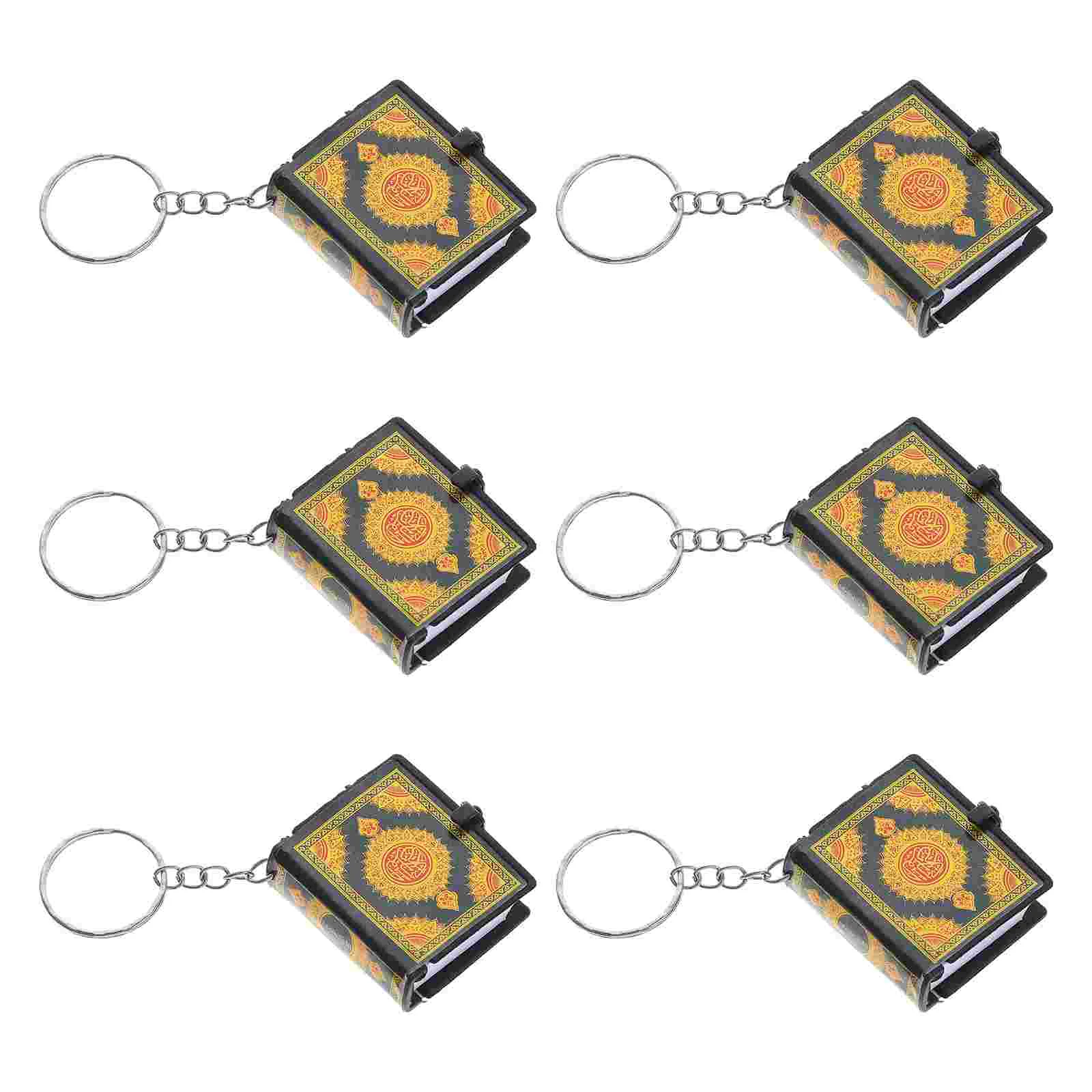 Islamic Key Ring Quran Keychain Ornaments Decorations Vintage Pendant Keychains Hanging Decors